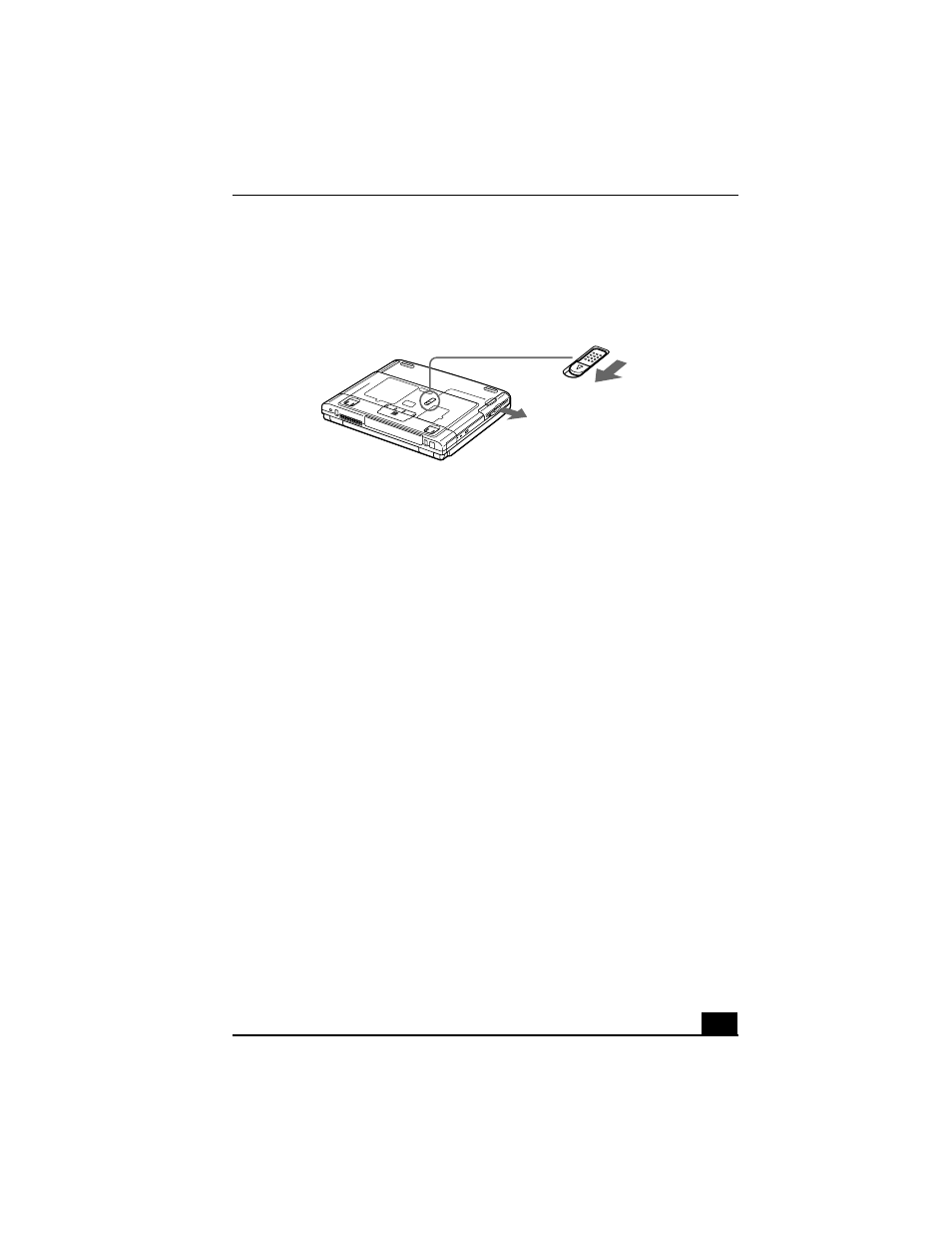 To reinsert the floppy disk drive | Sony PCG-FX340 User Manual | Page 21 / 136