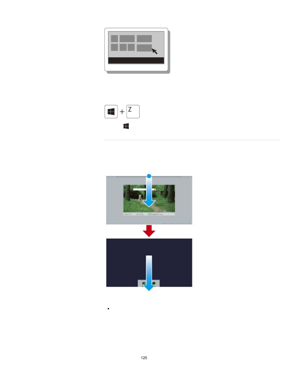 Closing apps | Sony SVE11135CXB User Manual | Page 125 / 361