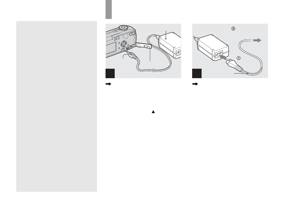 Using the ac adaptor | Sony DSC-P93 User Manual | Page 16 / 132