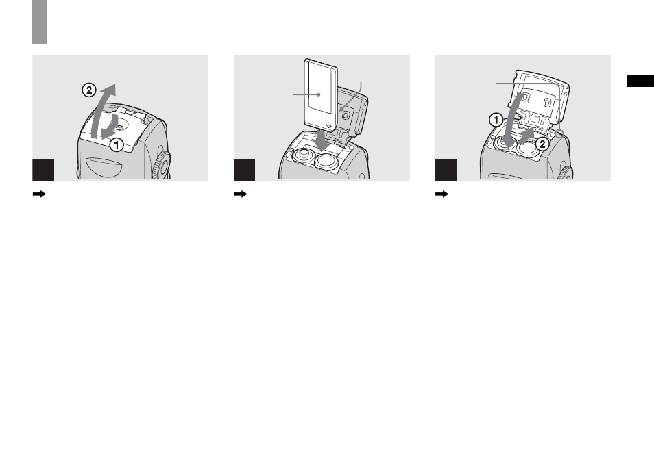 Shooting still images, Inserting and removing a “memory stick | Sony DSC-P93 User Manual | Page 21 / 132