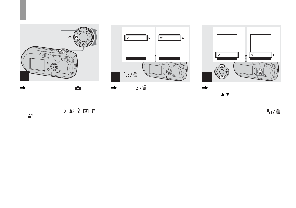 Setting the still image size | Sony DSC-P93 User Manual | Page 22 / 132