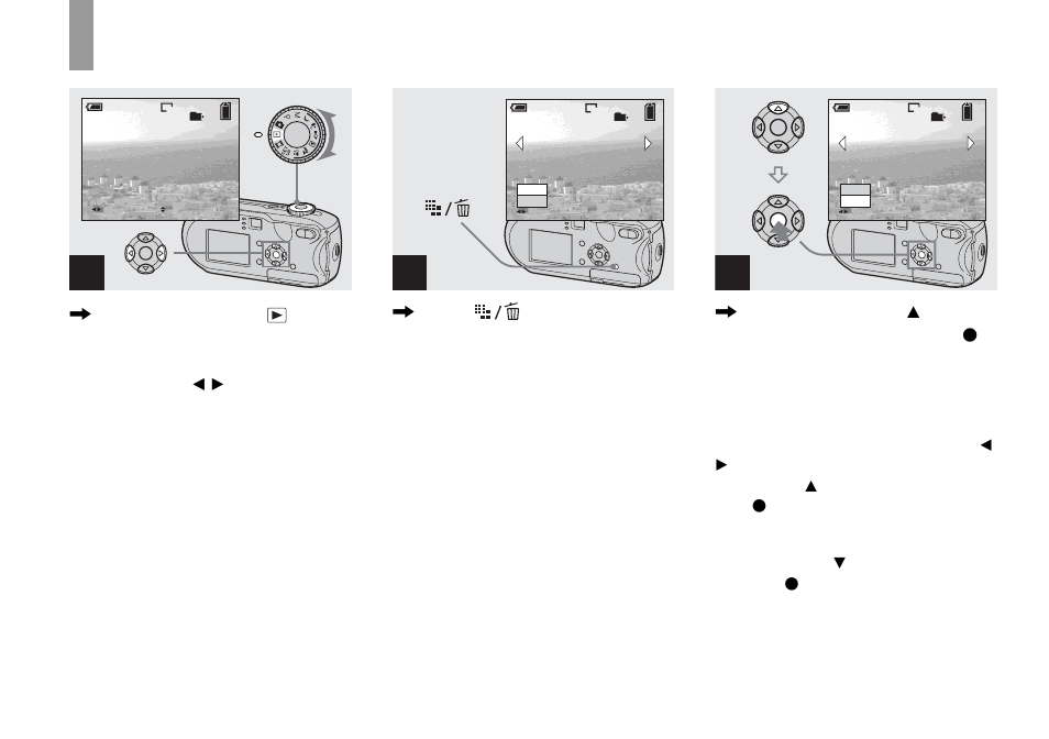 Deleting still images, Deleting images | Sony DSC-P93 User Manual | Page 42 / 132