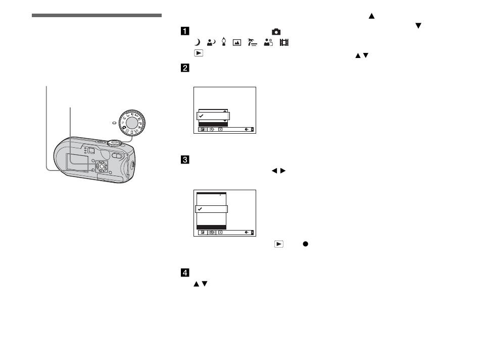 Before advanced operations, How to setup and operate your camera, Changing menu settings | Es 46 a | Sony DSC-P93 User Manual | Page 46 / 132