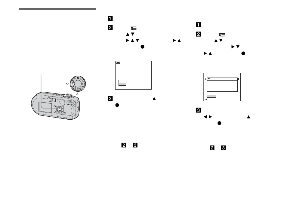 Creating or selecting a folder, Creating a new folder, Selecting the recording folder | Sony DSC-P93 User Manual | Page 48 / 132