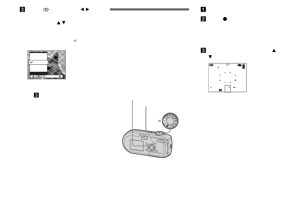 Shooting with manual shutter speed and, Aperture settings – manual exposure, Manual exposure | Sony DSC-P93 User Manual | Page 52 / 132