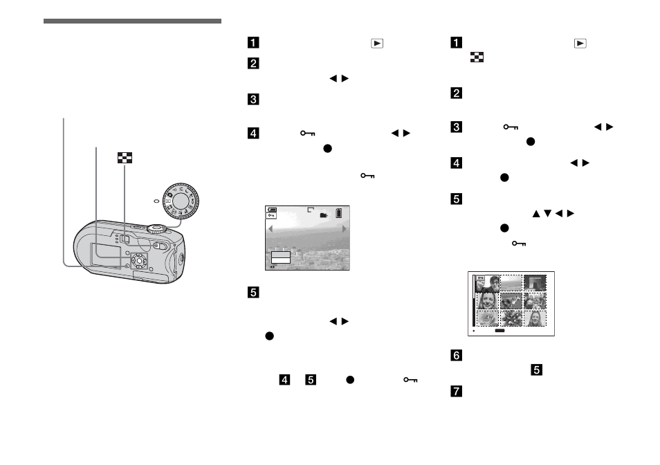 Still image editing, Protecting images, Protecting images – protect | Nd 68 | Sony DSC-P93 User Manual | Page 68 / 132