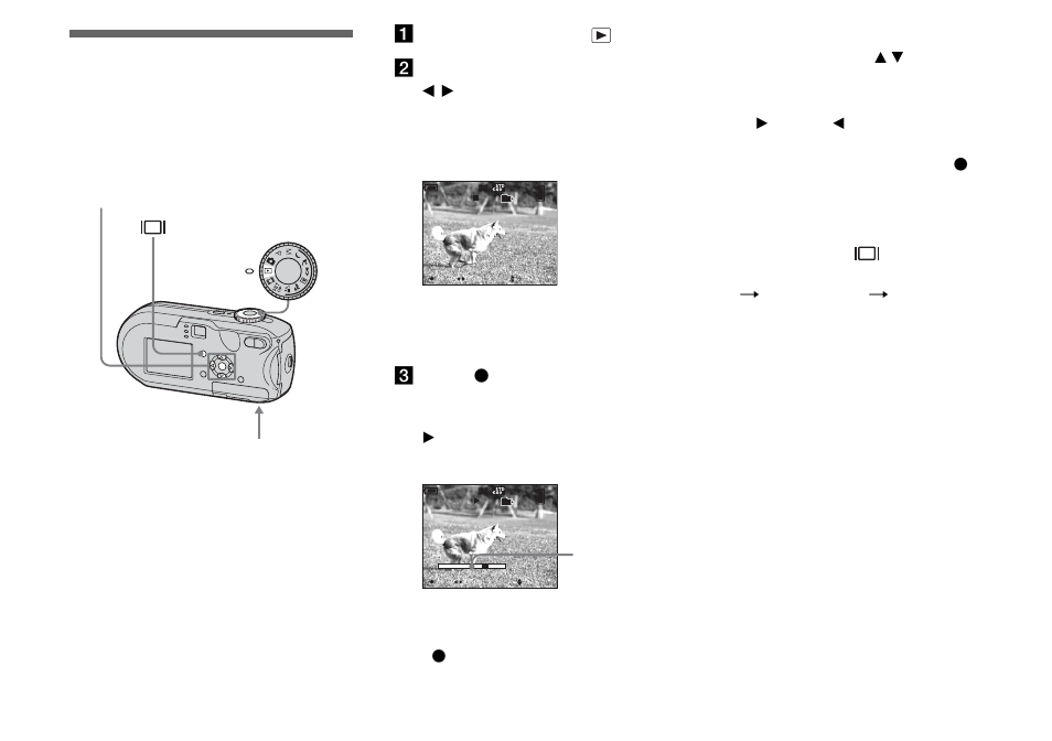 Viewing movies on the lcd screen | Sony DSC-P93 User Manual | Page 80 / 132