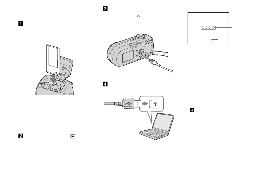 Connecting the camera to your computer | Sony DSC-P93 User Manual | Page 86 / 132