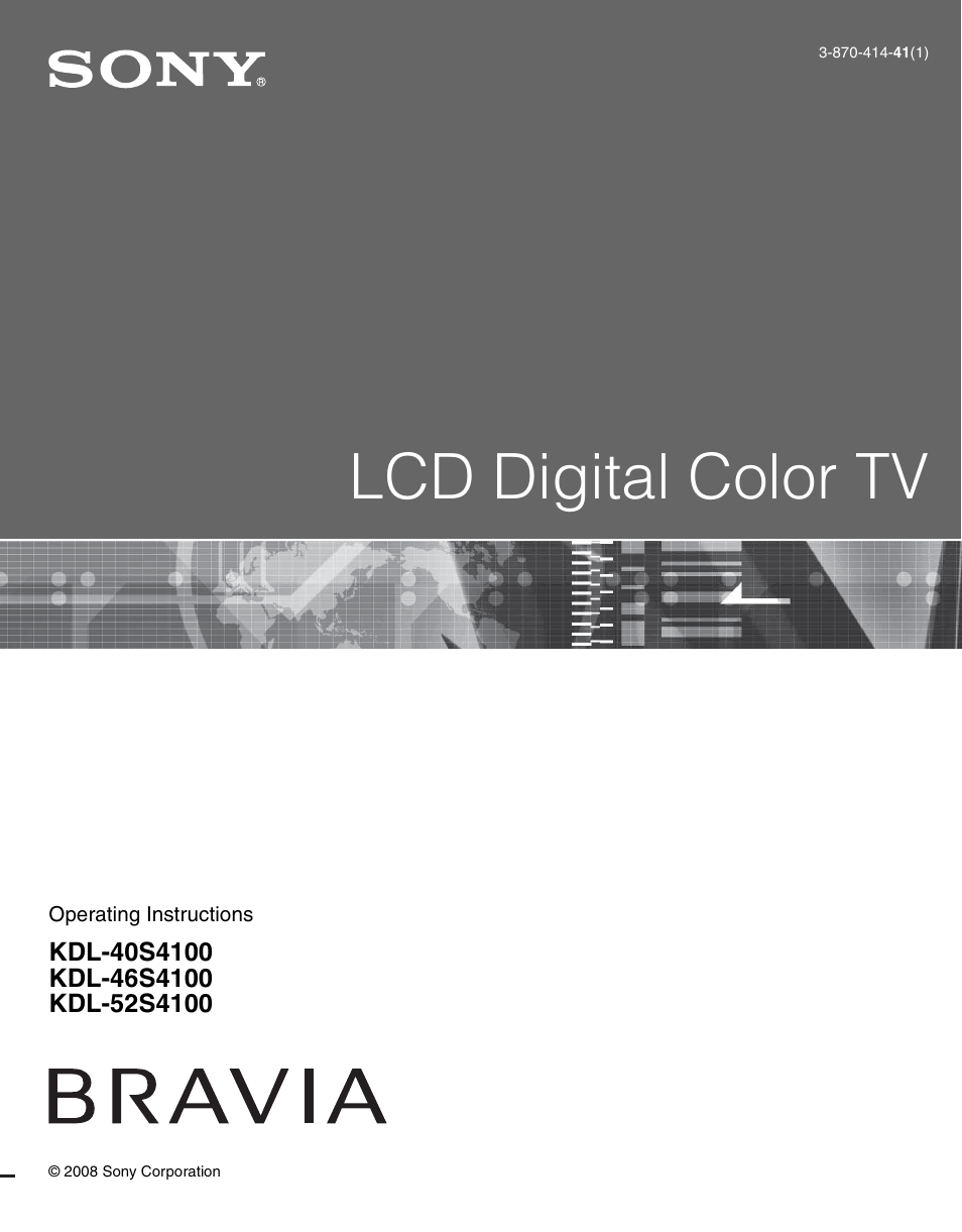Sony KDL-40S4100 User Manual | 48 pages