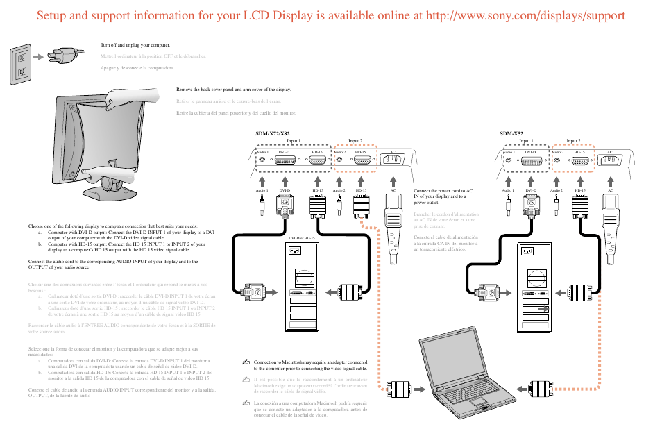 Sony SDM-X82 User Manual | Page 2 / 2