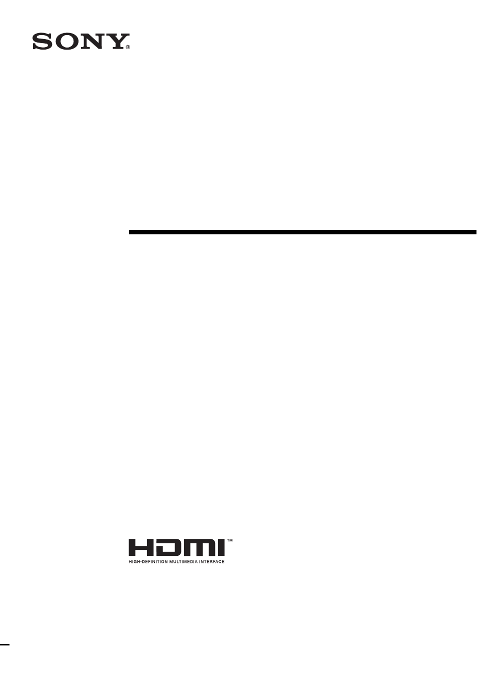 Sony VPL-HS51 User Manual | 68 pages