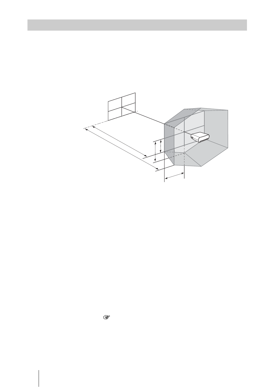 Installing the projector and a screen, Installing the projector and, A screen | Sony VPL-HS51 User Manual | Page 10 / 68