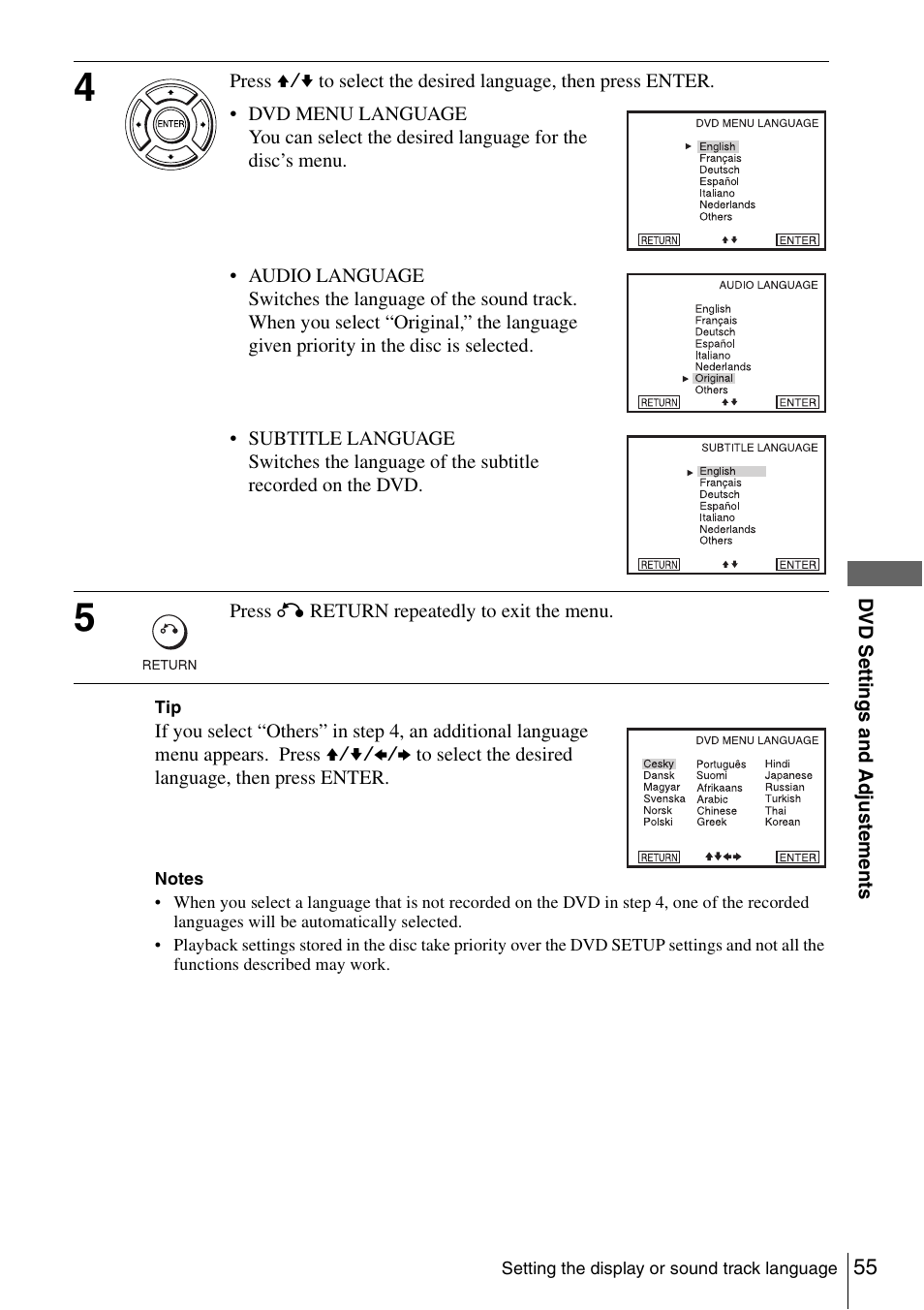 Sony HT-V1000DP User Manual | Page 55 / 108