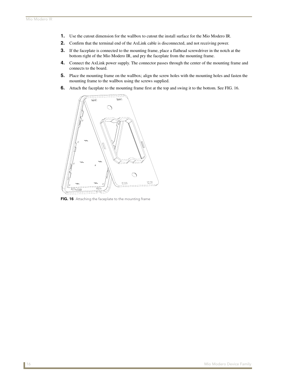 AMX Mio Modero Device Family User Manual | Page 20 / 28