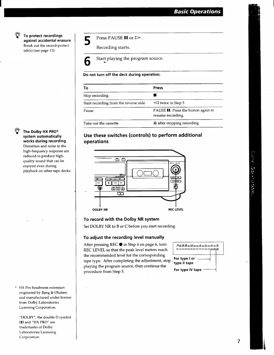 Sony TC-WE425 User Manual | Page 7 / 17