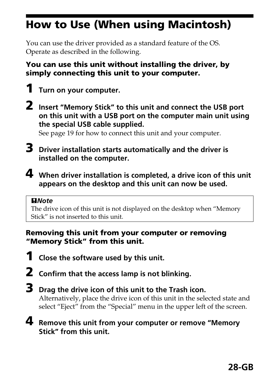 How to use (when using macintosh) | Sony MSAC-US40 User Manual | Page 28 / 43