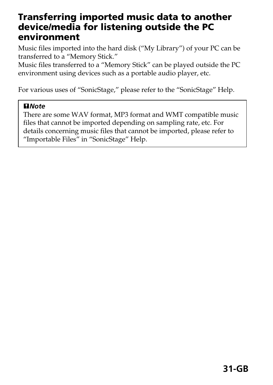 Sony MSAC-US40 User Manual | Page 31 / 43