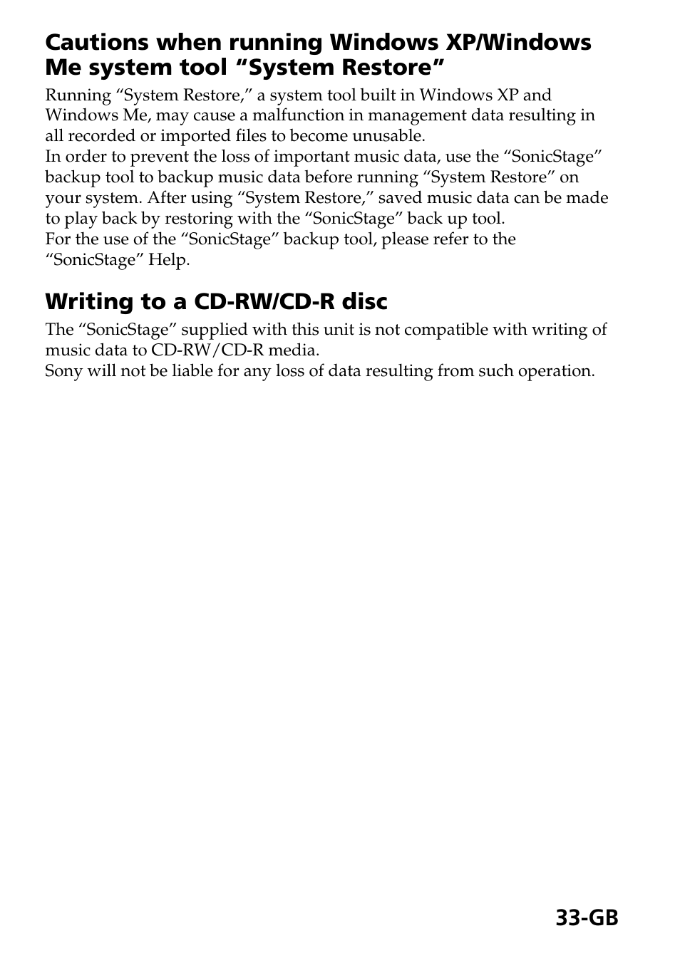 Sony MSAC-US40 User Manual | Page 33 / 43