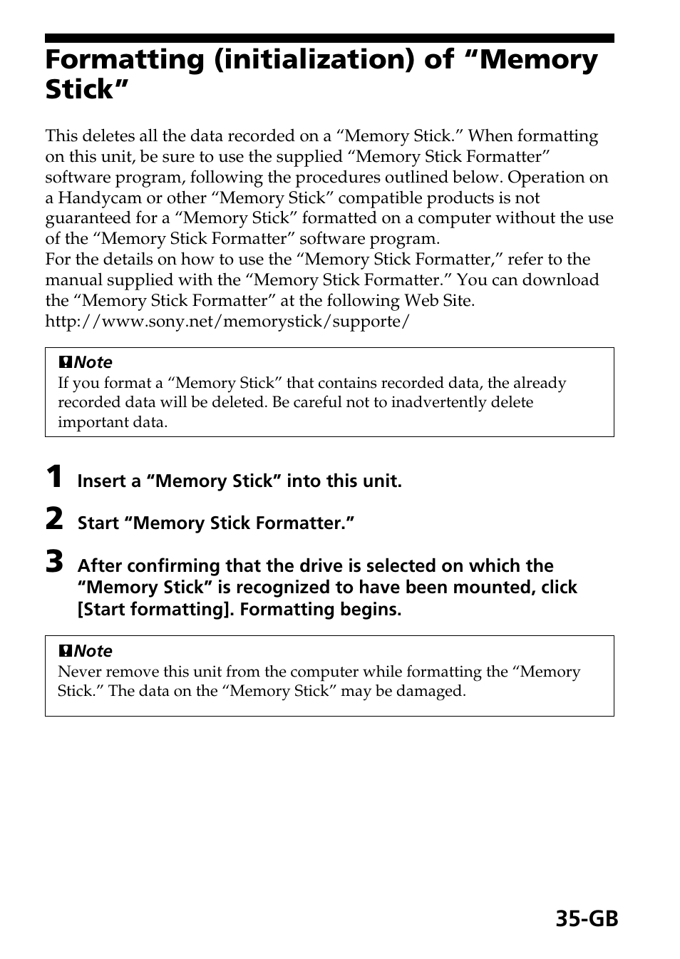 Sony MSAC-US40 User Manual | Page 35 / 43