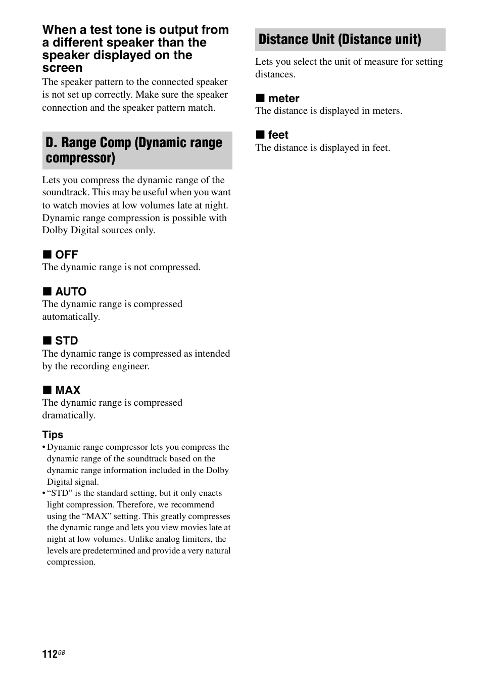 Sony STR-DA3600ES User Manual | Page 112 / 162