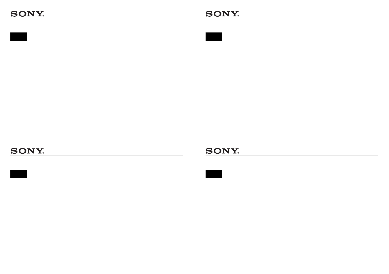 Sony DSC-U20 User Manual | 1 page