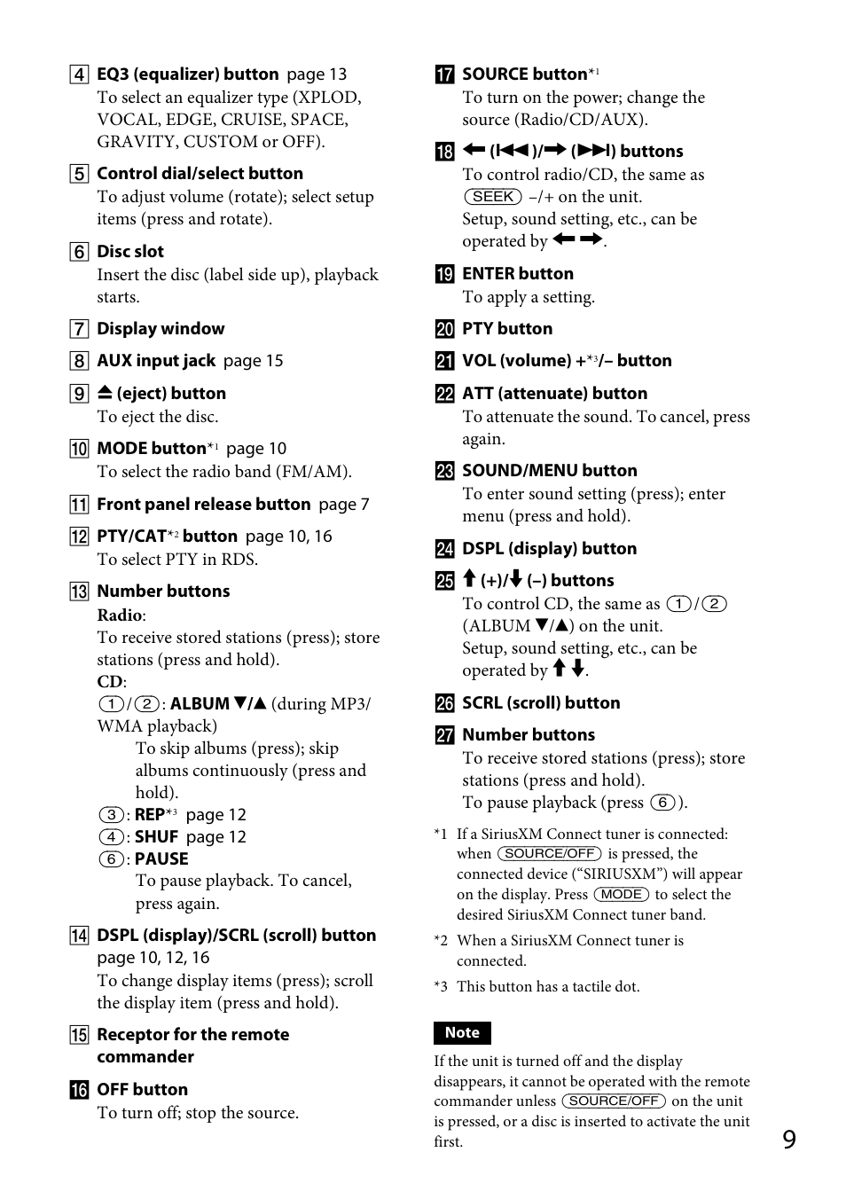 Sony CDX-M20 User Manual | Page 9 / 68