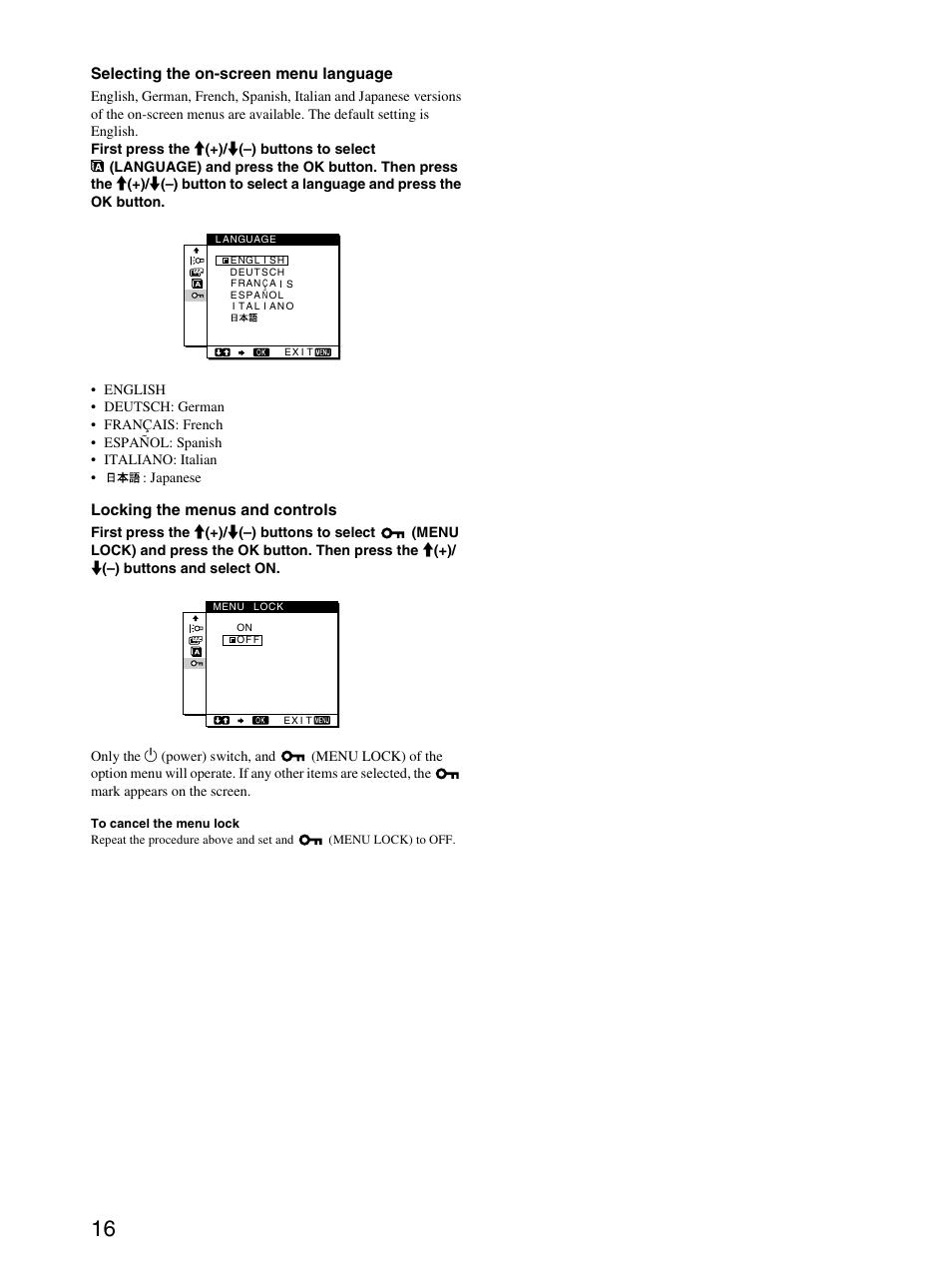 Sony SDM-M51D User Manual | Page 16 / 104