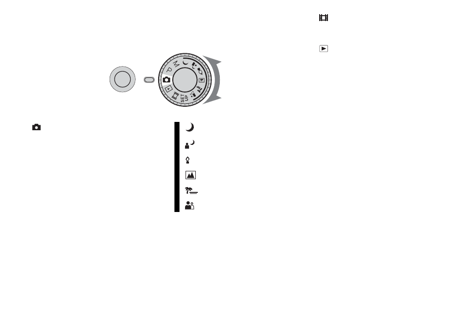 Mode dial | Sony DSC-W1 User Manual | Page 10 / 128