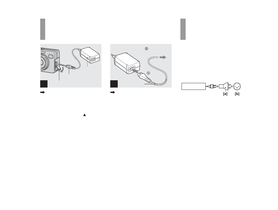 Using the ac adaptor, Using your camera abroad, Using the ac adaptor using your camera abroad | Sony DSC-W1 User Manual | Page 16 / 128