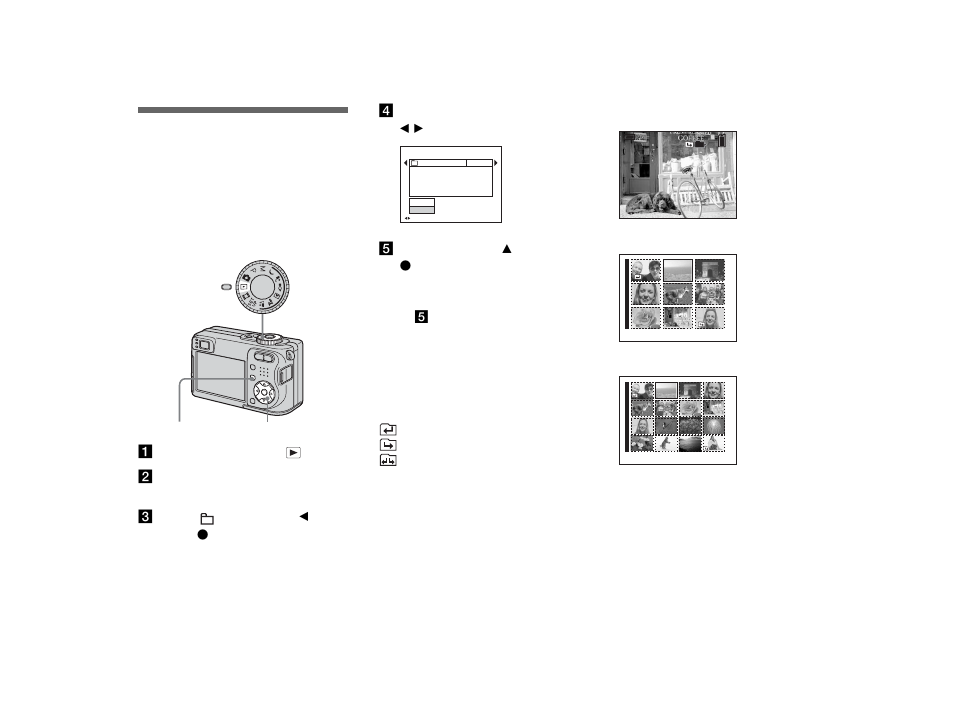 Advanced still image viewing, Selecting the folder and playing back images, Selecting the folder and playing back | Images — folder | Sony DSC-W1 User Manual | Page 62 / 128