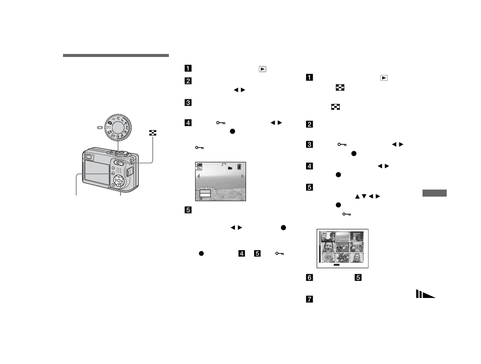 Still image editing, Protecting images, Protect | Sony DSC-W1 User Manual | Page 67 / 128