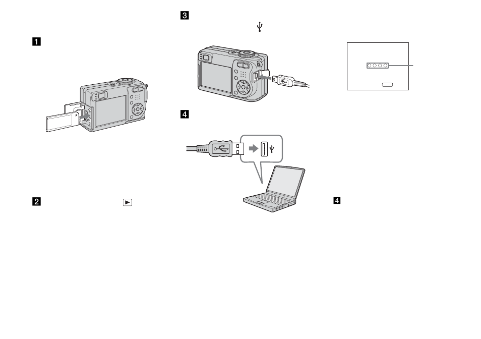 Connecting the camera to your computer, Connecting the camera to your, Computer | Sony DSC-W1 User Manual | Page 84 / 128