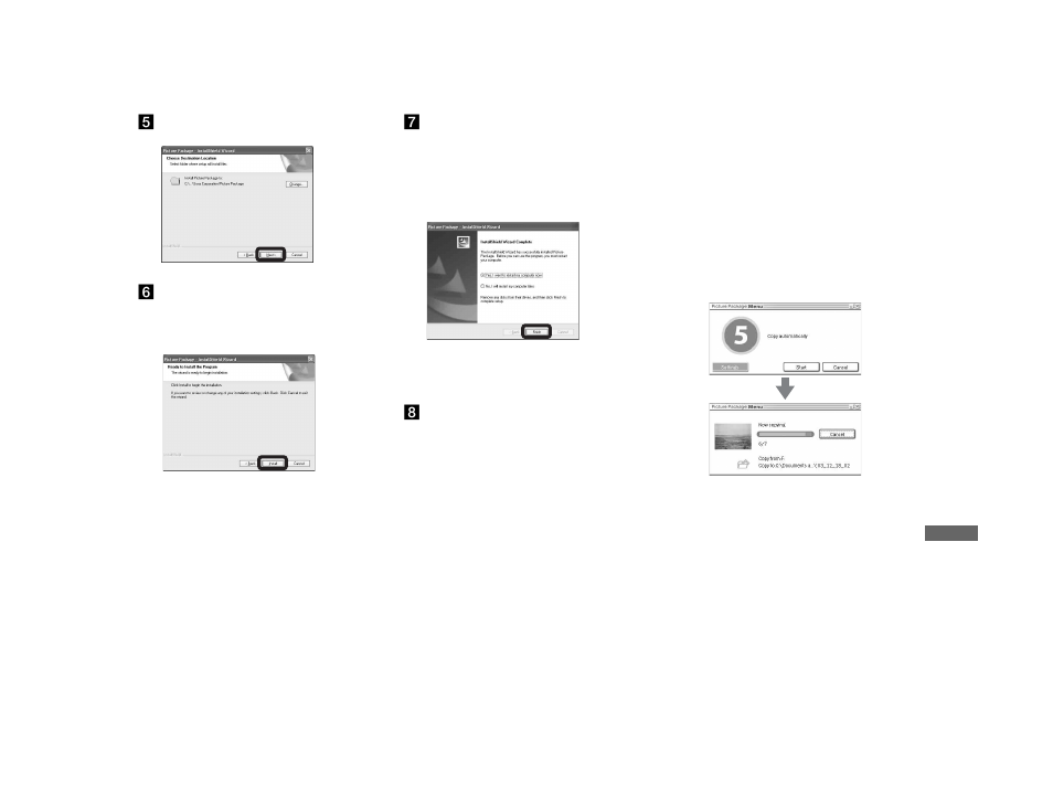 Copying images using “picture package, Copying images using, Picture package | Sony DSC-W1 User Manual | Page 91 / 128