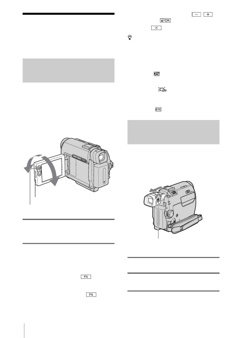 Step 4: adjusting the lcd panel and viewfinder, Adjusting the lcd panel, Adjusting the viewfinder | Adjusting the lcd panel adjusting the viewfinder | Sony DCR-HC20 User Manual | Page 16 / 100