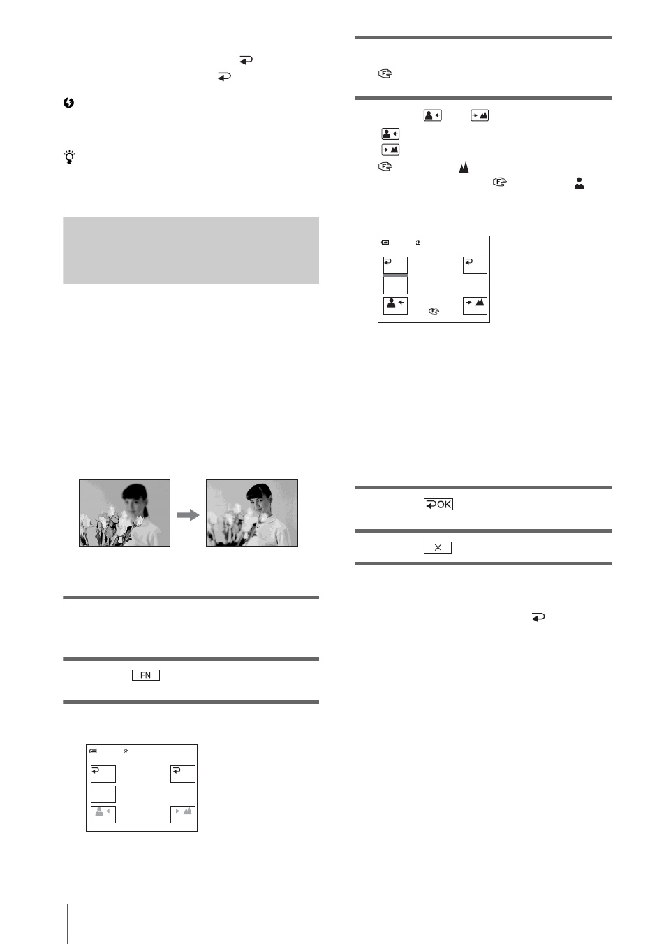 Adjusting the focus manually, 30 to adjust the focus automatically | Sony DCR-HC20 User Manual | Page 30 / 100