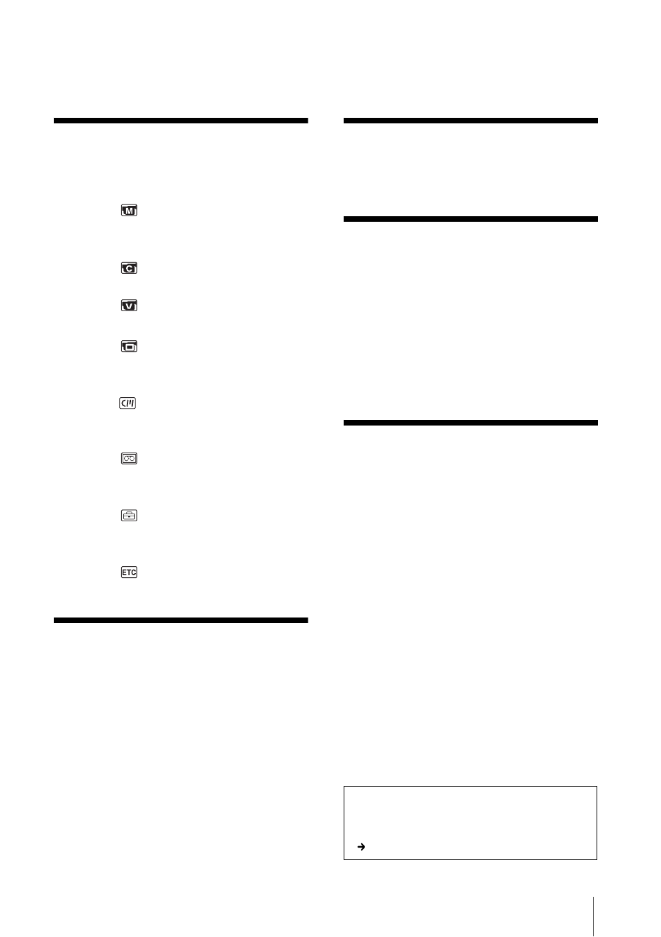 Advanced operations customizing your cam- corder, Dubbing/editing, Troubleshooting | Additional information, Quick reference | Sony DCR-HC20 User Manual | Page 7 / 100