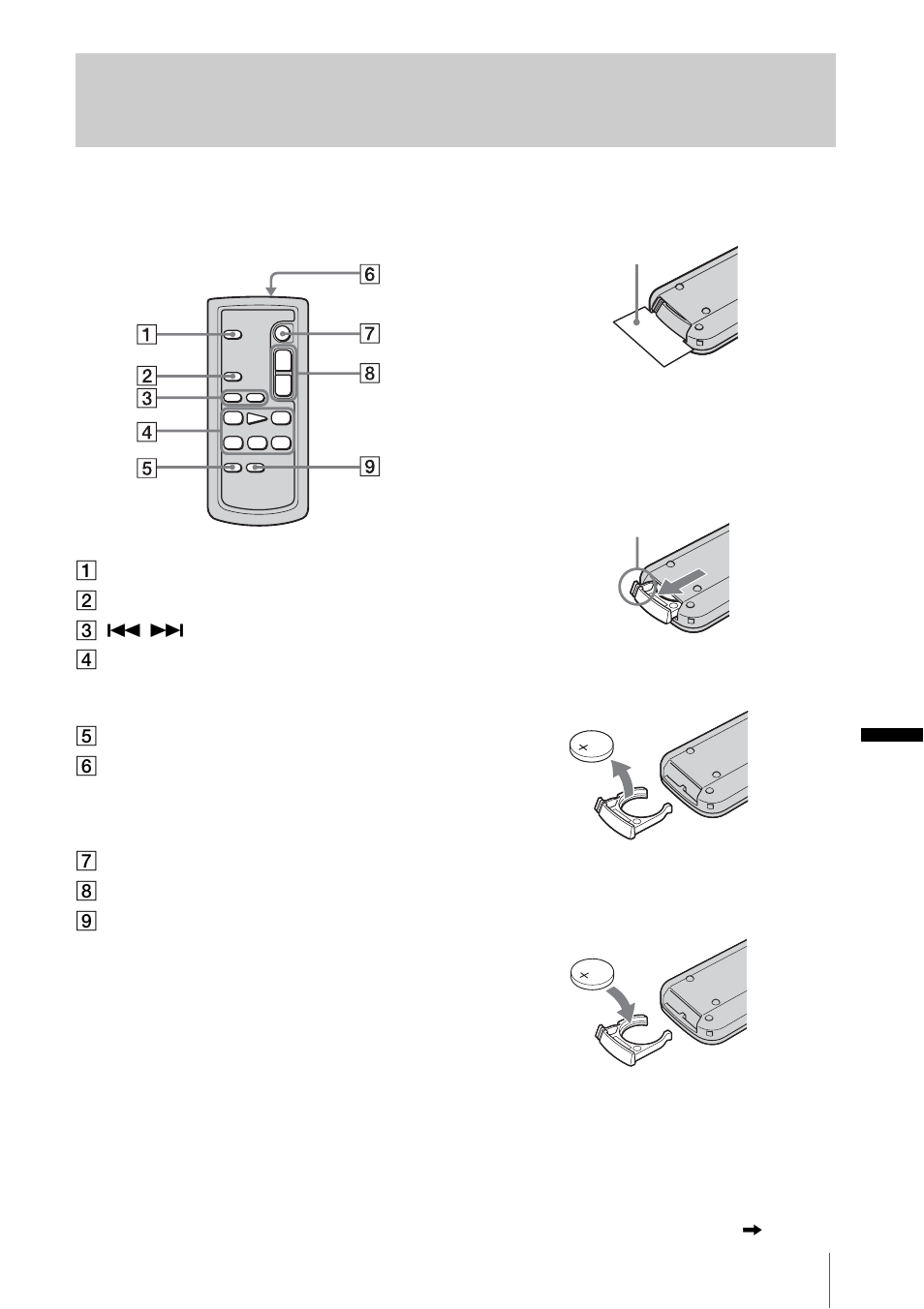 Remote commander, P. 95) | Sony DCR-HC20 User Manual | Page 95 / 100