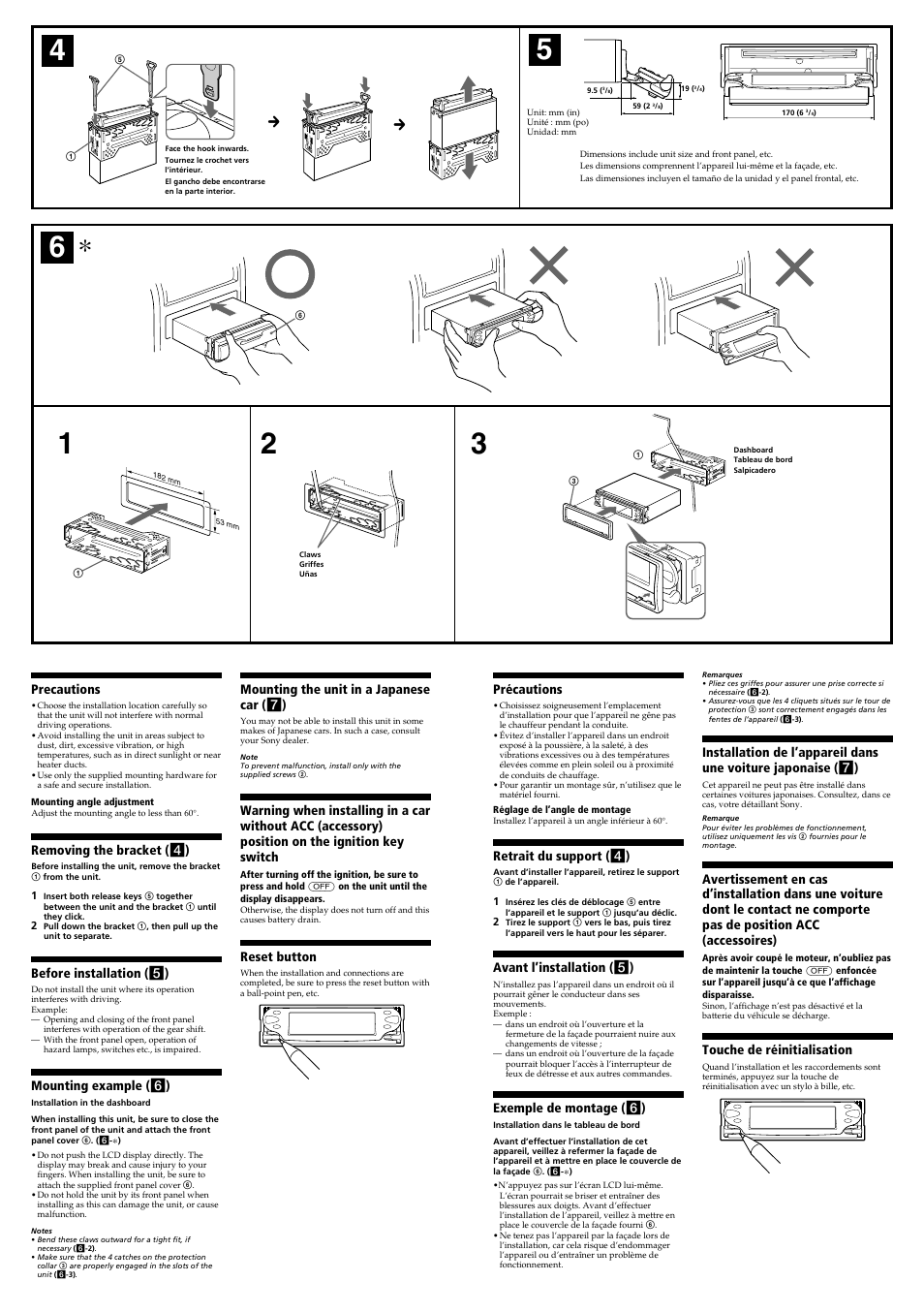 Sony CDX-M3DI User Manual | Page 3 / 4