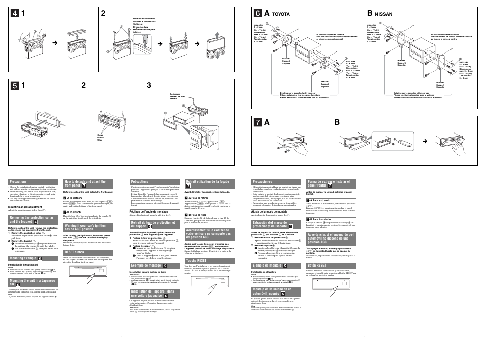 Toyota, Nissan | Sony MEX-BT5000 User Manual | Page 2 / 2