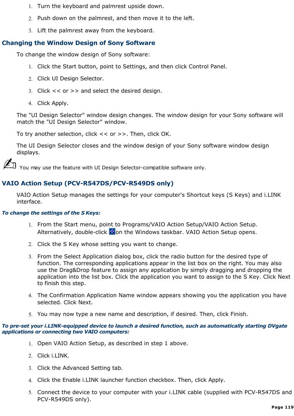 Sony PCV-R545DS User Manual | Page 119 / 439