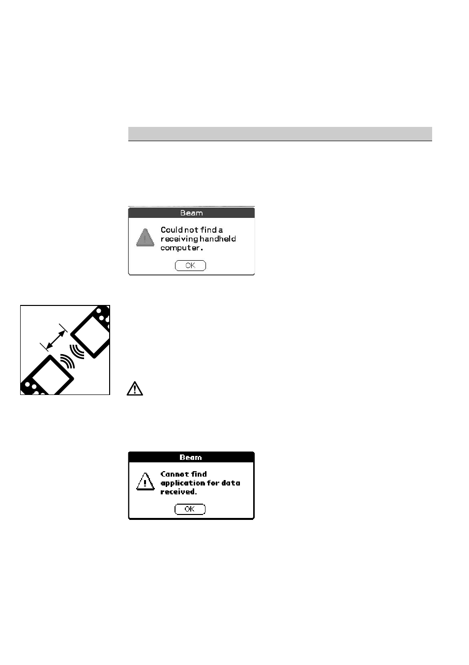 During infrared communication, Picturegear pocket, Inches | Sony PEG-S360 User Manual | Page 29 / 31