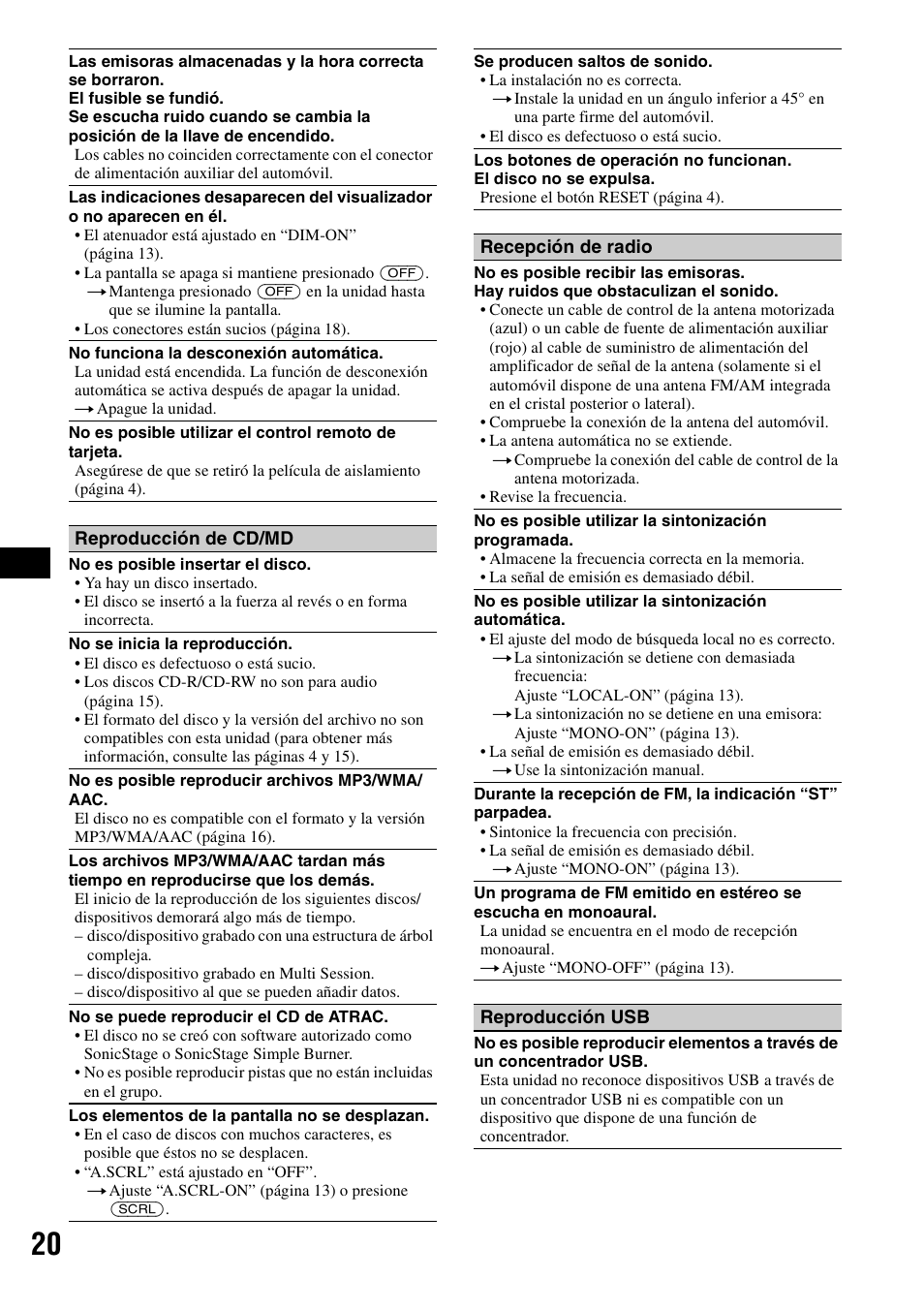 Sony CDX-GT61UI User Manual | Page 40 / 44