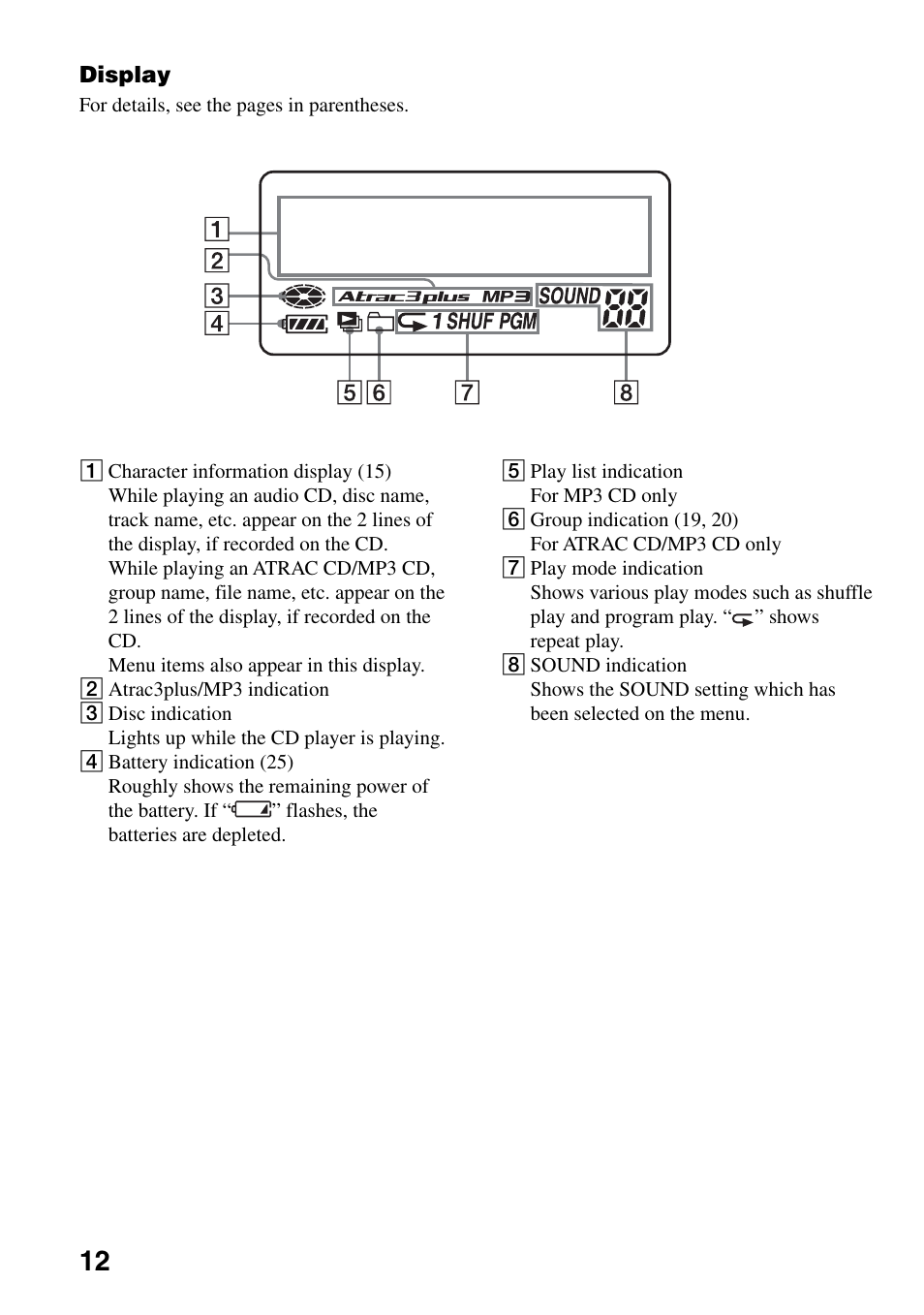 Sony D-NE309LIV2 User Manual | Page 12 / 36