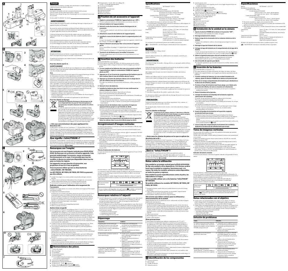 Sony VG-B50AM User Manual | Page 2 / 2