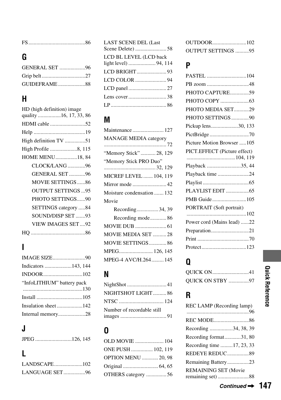 Sony HDR-UX10 User Manual | Page 147 / 172