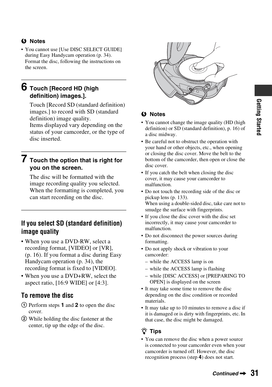 Sony HDR-UX10 User Manual | Page 31 / 172