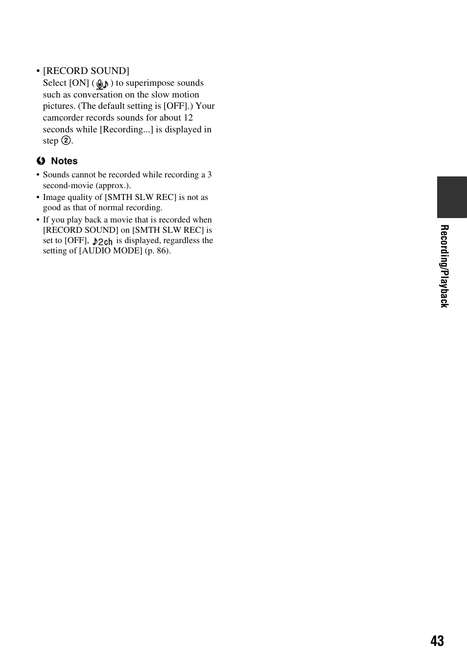 Sony HDR-UX10 User Manual | Page 43 / 172