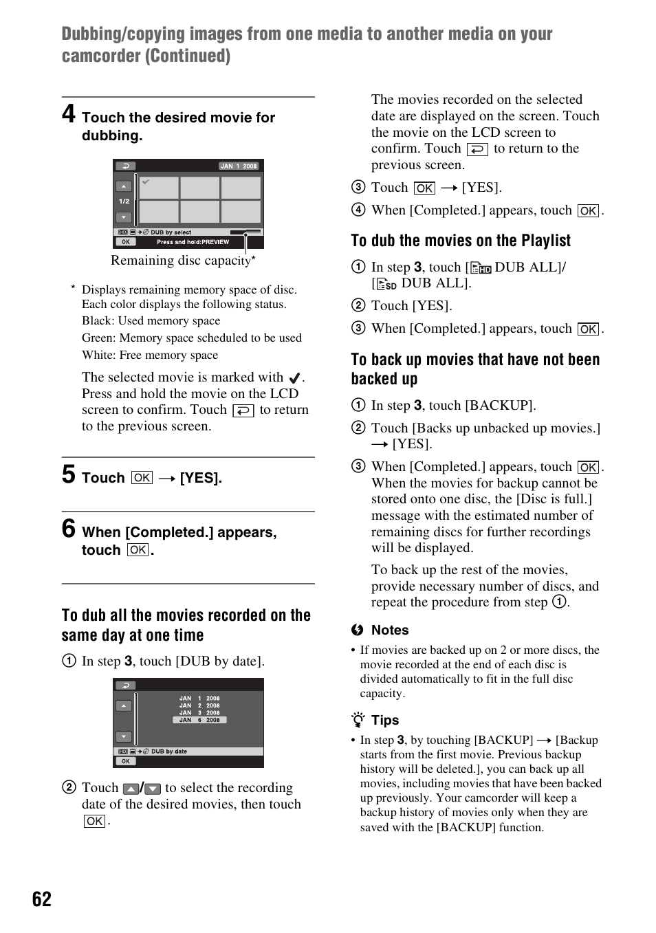 Sony HDR-UX10 User Manual | Page 62 / 172