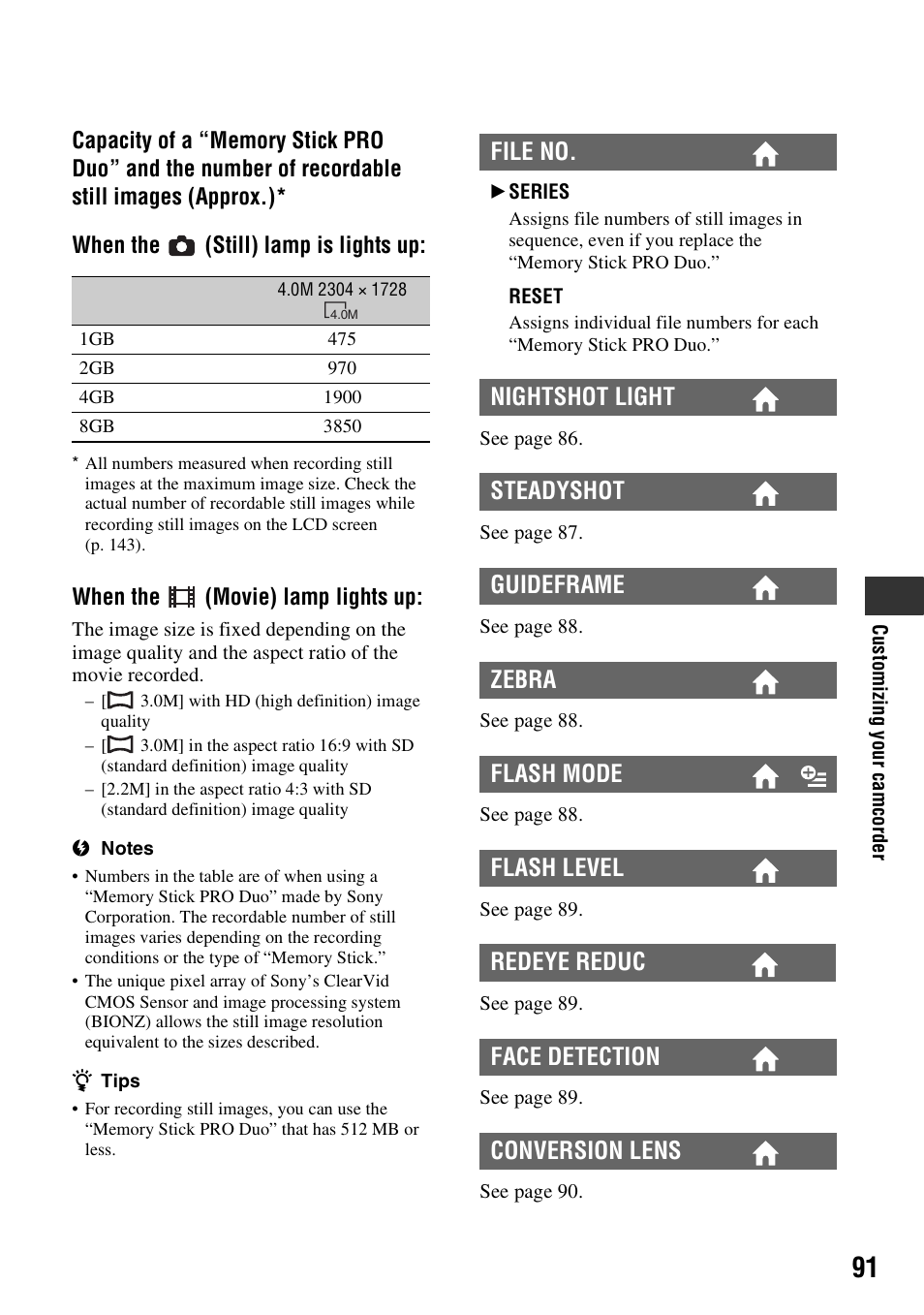 Sony HDR-UX10 User Manual | Page 91 / 172