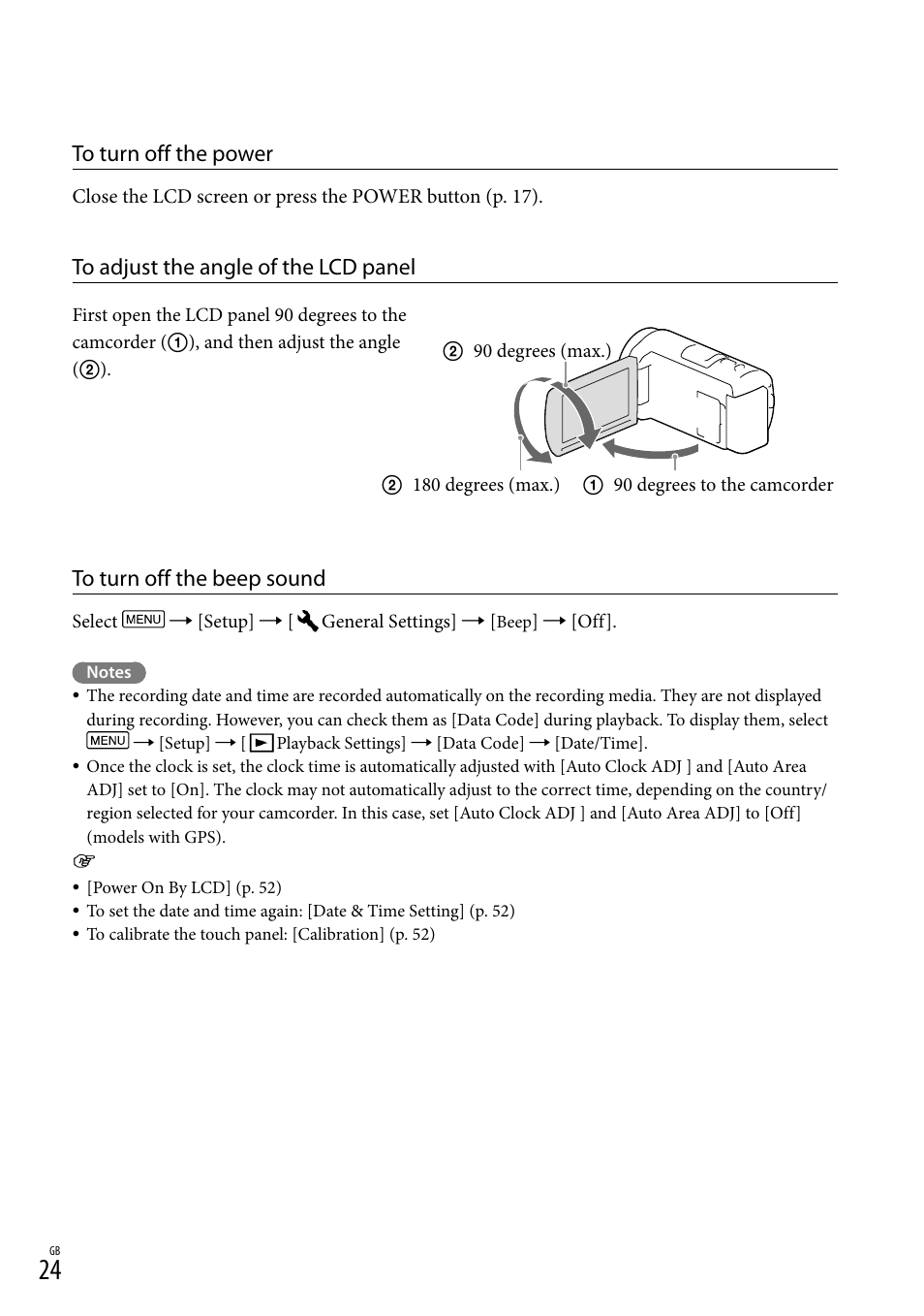 Sony HDR-CX430V User Manual | Page 24 / 76